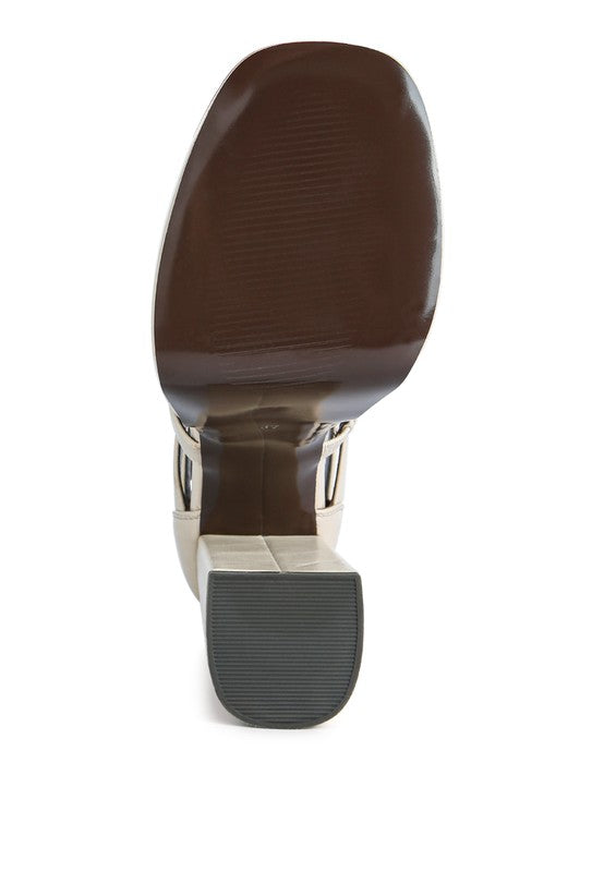 High Platfrom Cage Bootie Sandal