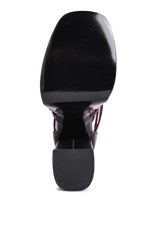 High Platfrom Cage Bootie Sandal