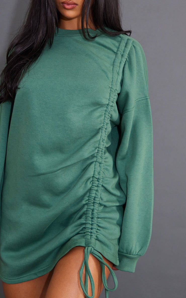 Raunched Oversized Sweater Dress