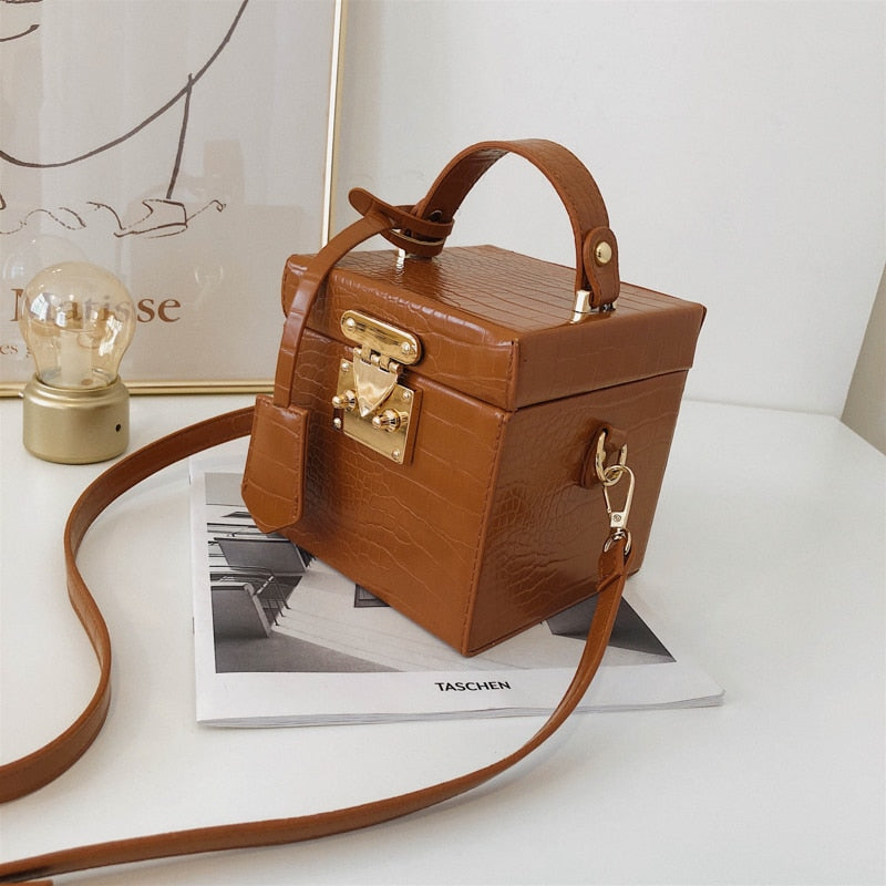 Stone pattern Box Tote bag