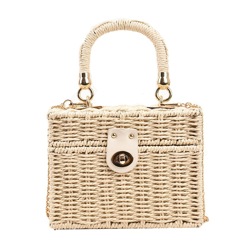 Straw Square Handbag