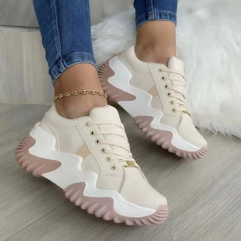 Ladies Wedge Platform Sneakers
