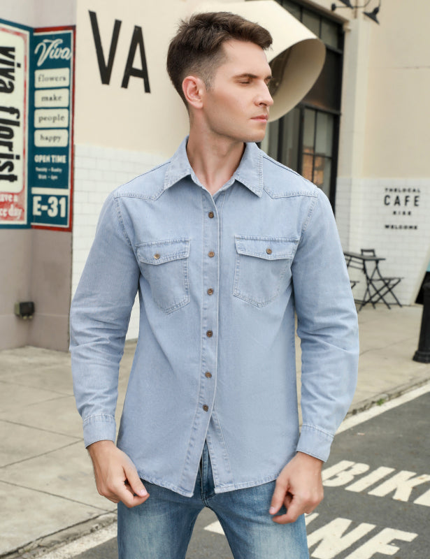 Long Sleeve Denim Shirt