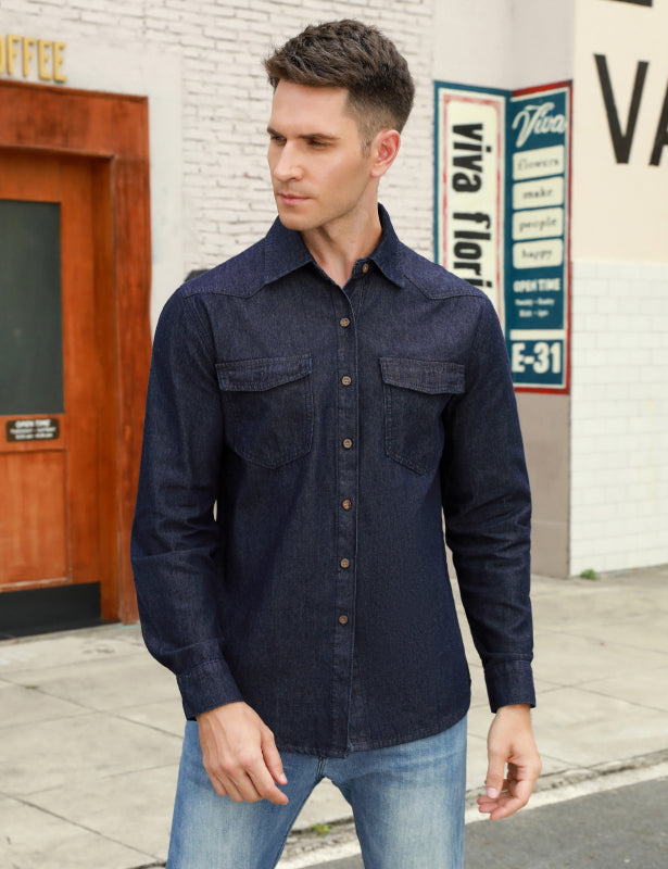 Long Sleeve Denim Shirt