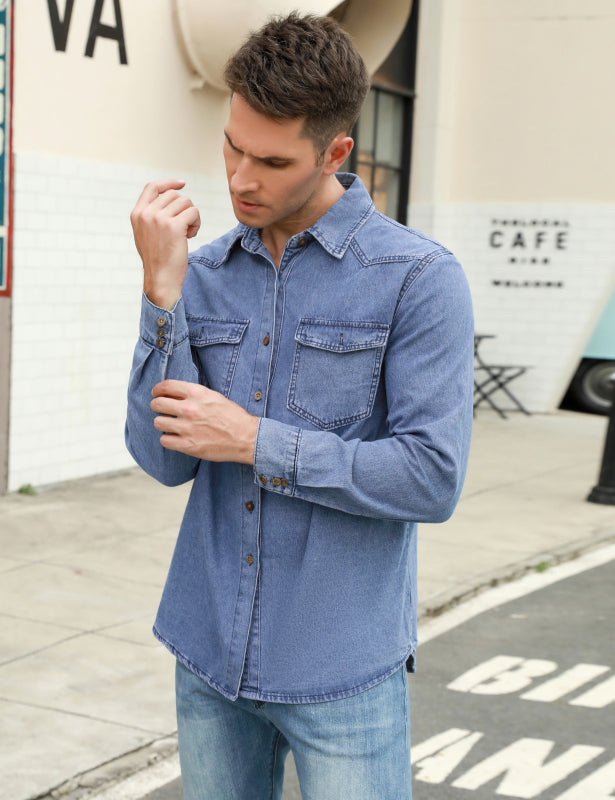 Long Sleeve Denim Shirt