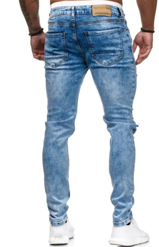 Men's Frayed Slim Fit Denim
