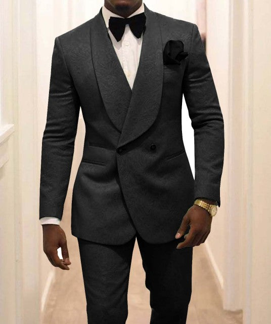 Groomsmen White Pattern Suit