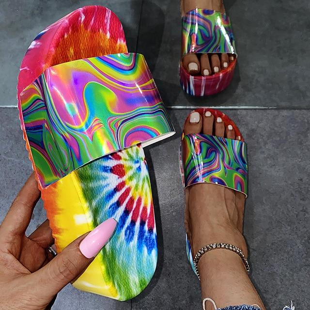 LIQUID RAINBOW SANDALS