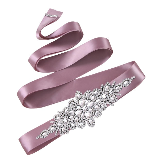 Silver Rhinestone Wedding Belts