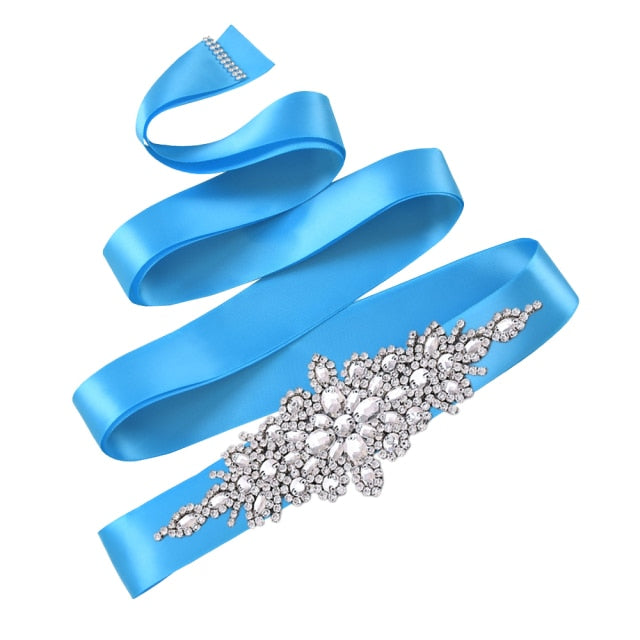 Silver Rhinestone Wedding Belts