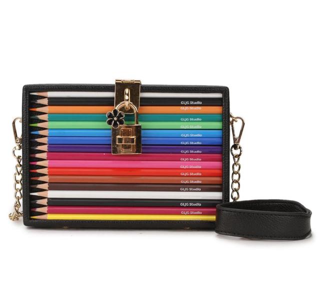 Color Pencil Box Style Handbags