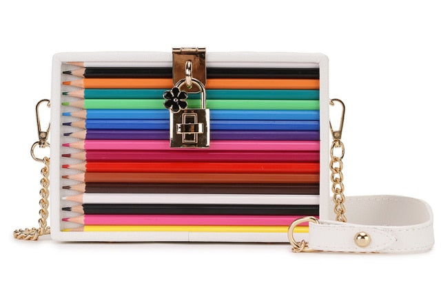 Color Pencil Box Style Handbags