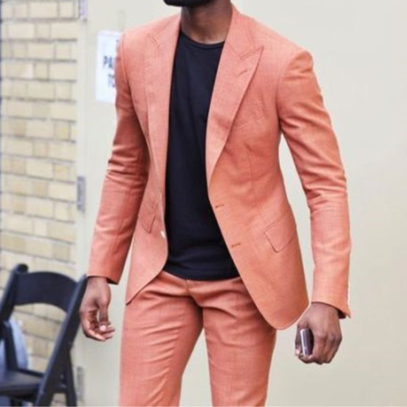 One Button Classic Men's Suit