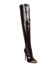 Chimes High Heel Patent Long Boots