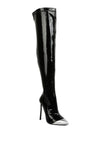 Chimes High Heel Patent Long Boots