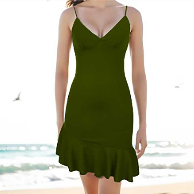 Pure  Sundress Sexy Spaghetti Strap Camisole Mini