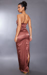 Satin Bandeau Maxi Dress