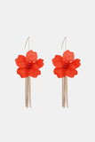 Flower Shape Acrylic Dangle Earrigs