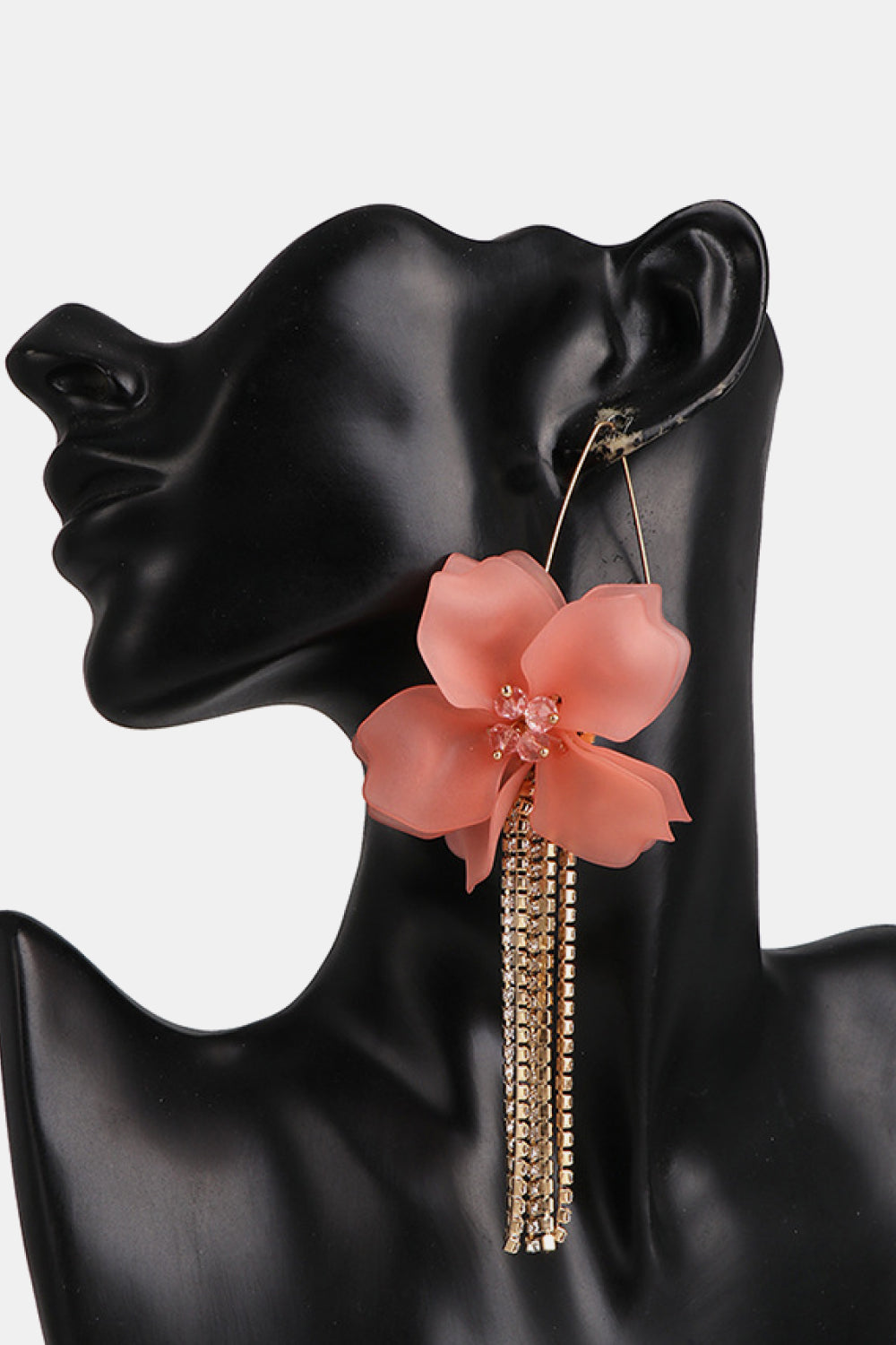 Flower Shape Acrylic Dangle Earrigs