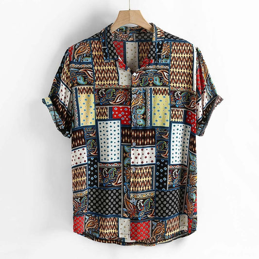 Vintage Ethnic Style Loose Shirt