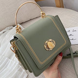 Solid Color Leather Mini Crossbody Bags For Women