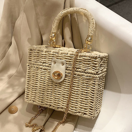 Straw Square Handbag