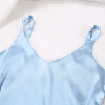 V Neck Camisole Silk Pajamas