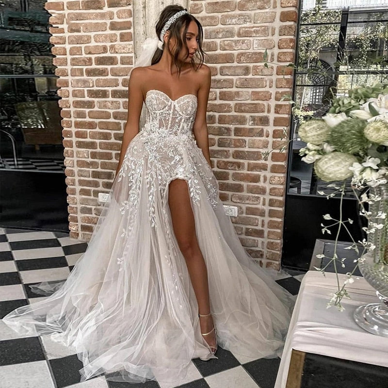 Sweetheart Beach Wedding Dress