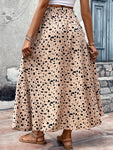 Printed High Waist Ruffled Skirt