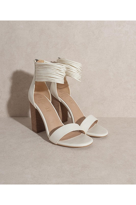 Off White Thick Sole Open Toe Sandals