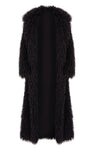 Black Faux Fur Oversized Maxi Coat