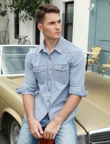 Long Sleeve Denim Shirt