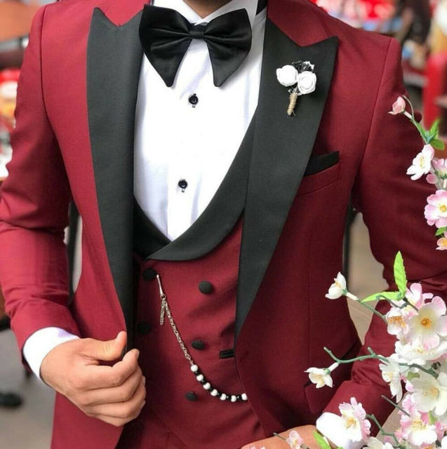 Homme Slim Fit Tuxedos 3 Piece