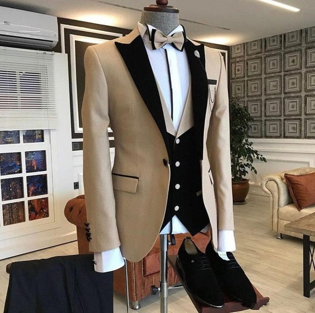 Homme Slim Fit Tuxedos 3 Piece