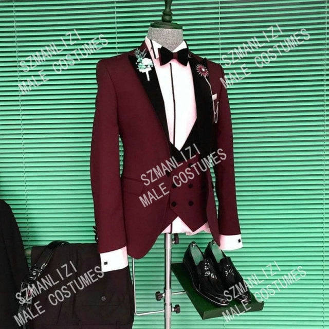 Homme Slim Fit Tuxedos 3 Piece