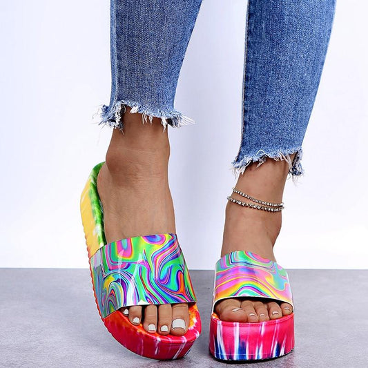 LIQUID RAINBOW SANDALS