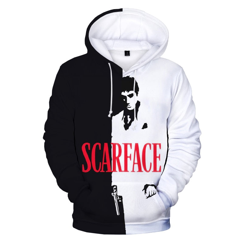 Scarface 3D Printed Hoodies  Oversized Hoodie Pullover