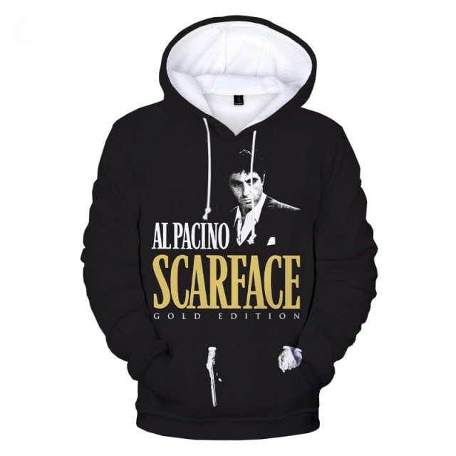 Scarface 3D Printed Hoodies  Oversized Hoodie Pullover