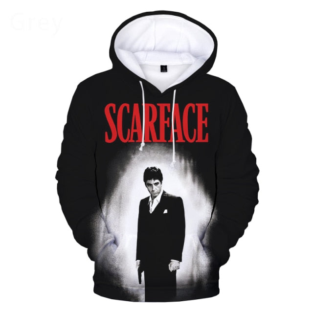 Scarface 3D Printed Hoodies  Oversized Hoodie Pullover