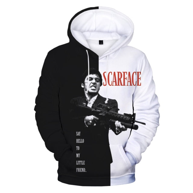 Scarface 3D Printed Hoodies  Oversized Hoodie Pullover