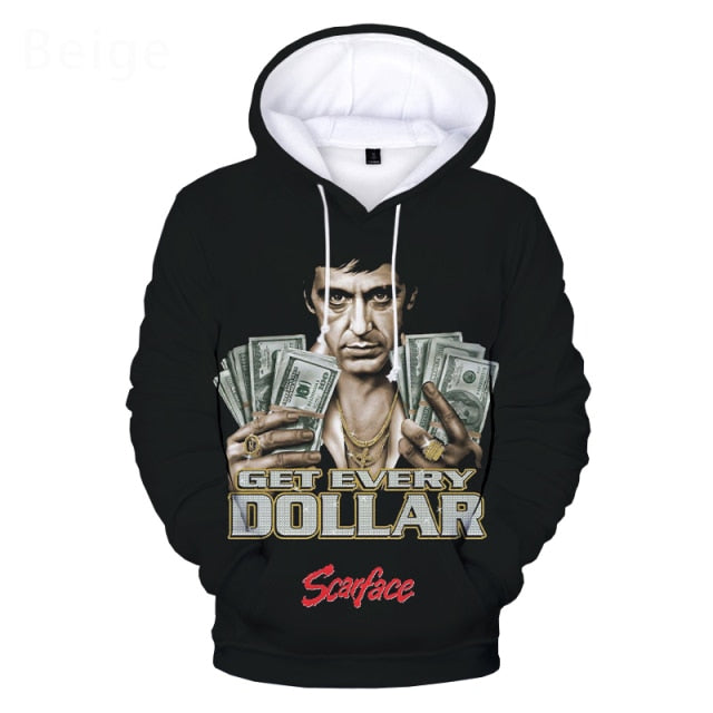 Scarface 3D Printed Hoodies  Oversized Hoodie Pullover