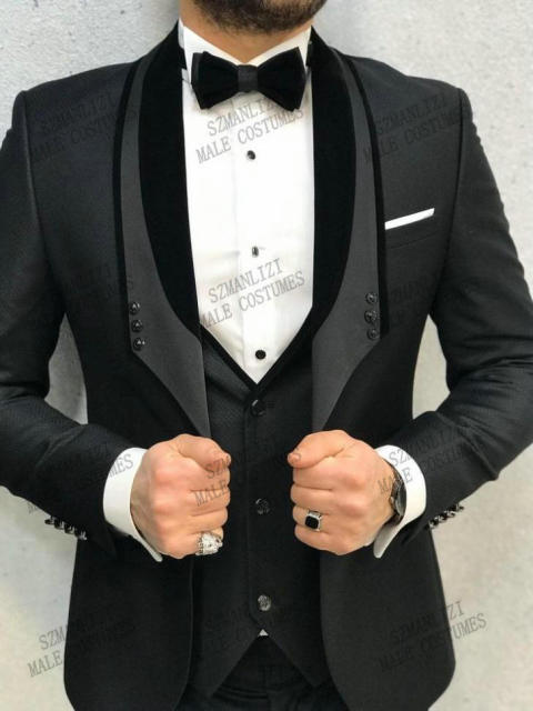 Homme Slim Fit Tuxedos 3 Piece