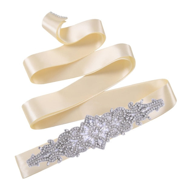 Rhinestones Wedding Dress Belt