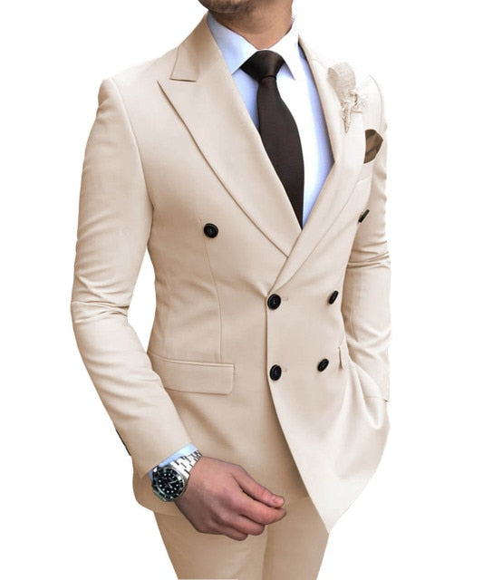 Men's Double-Breasted Suit