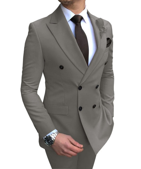 Men's Double-Breasted Suit