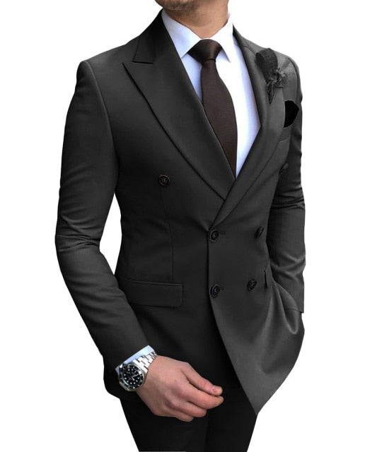 Men's Double-Breasted Suit