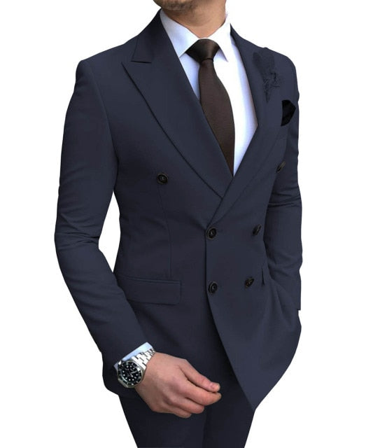 Men's Double-Breasted Suit