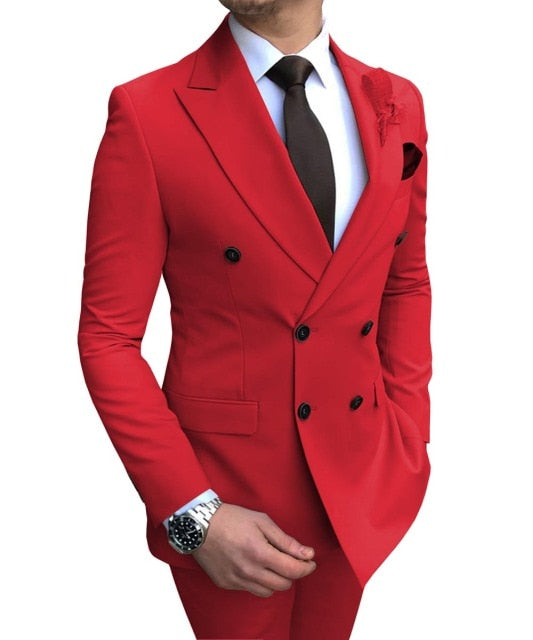 Men's Double-Breasted Suit