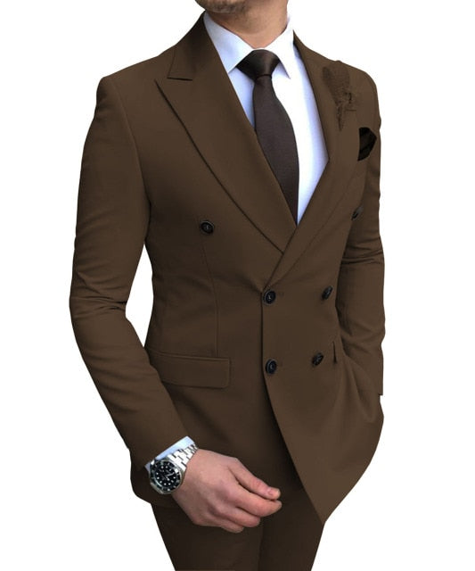 Men's Double-Breasted Suit