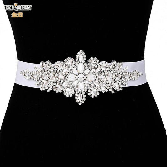 Silver Rhinestone Wedding Belts